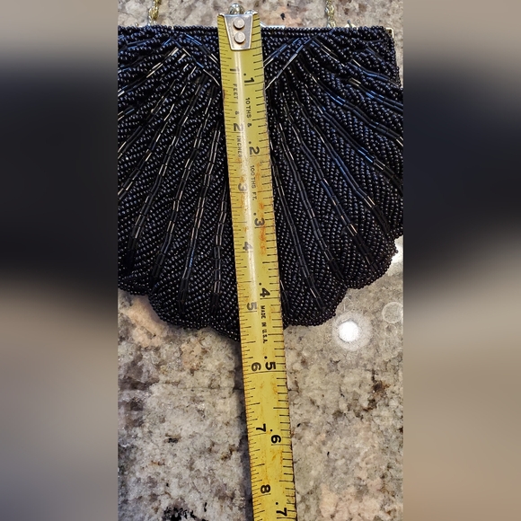 NWT Black Beaded Purse - Picture 2 of 6